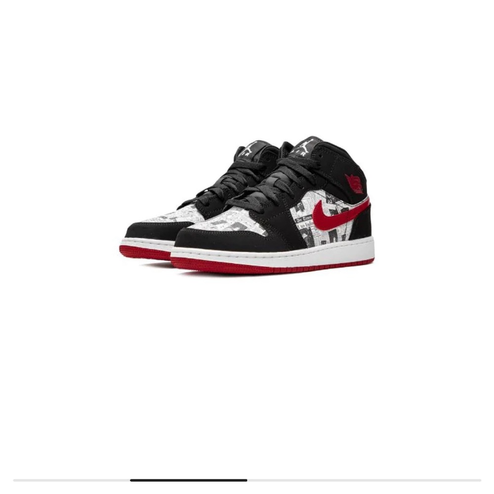 Jordan 1 mid newspaper style